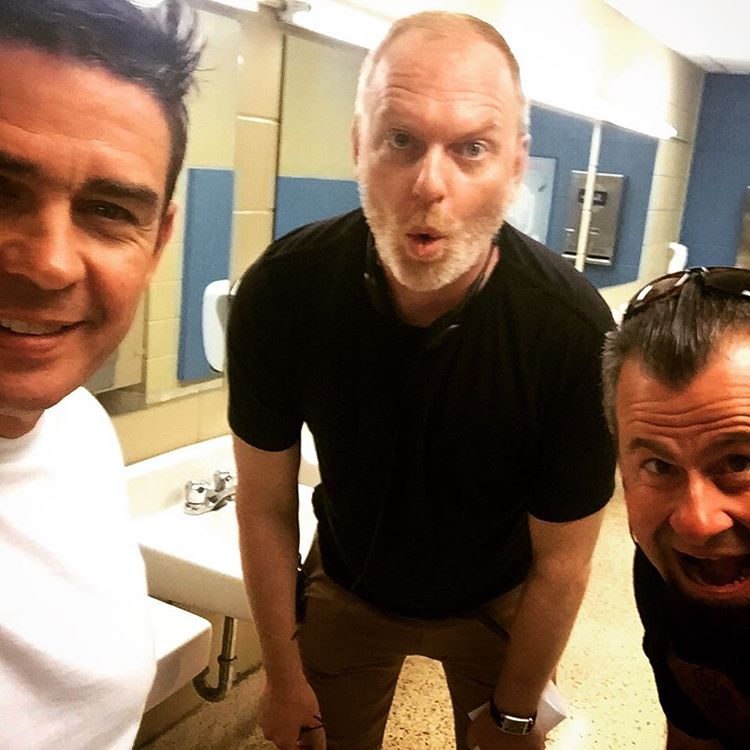Shooting in the girls bathroom today #degrassi #nextclass @stefanbrogren #MarkTheGaffer #netflix #setlife #degrassicrew (Instagram/mtness22)