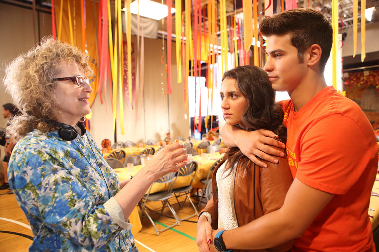 Eleanore Lindo directing in Degrassi Season 13.